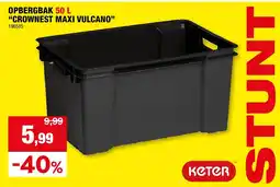 Hubo OPBERGBAK 50 L “CROWNEST MAXI VULCANO” aanbieding