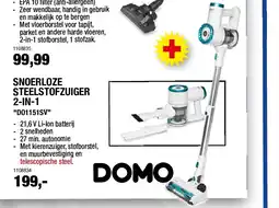 Hubo SNOERLOZE STEELSTOFZUIGER 2-IN-1 aanbieding