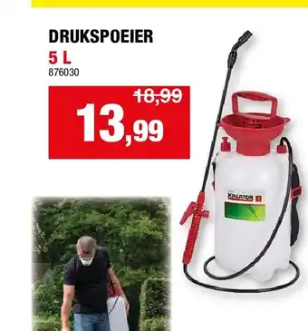 Hubo DRUKSPOEIER 5 L aanbieding