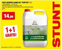 Hubo ANTI-GROENE AANSLAG “FORTUS” 5 L aanbieding