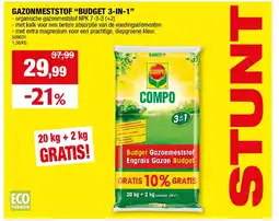 Hubo GAZONMESTSTOF “BUDGET 3-IN-1” aanbieding