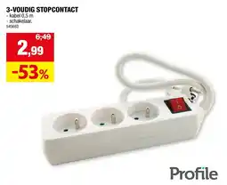 Hubo 3-VOUDIG STOPCONTACT aanbieding