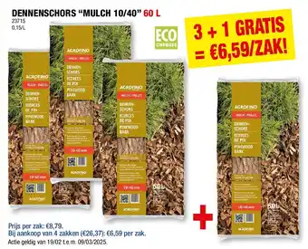 Hubo DENNENSCHORS “MULCH 10/40” 60 L aanbieding