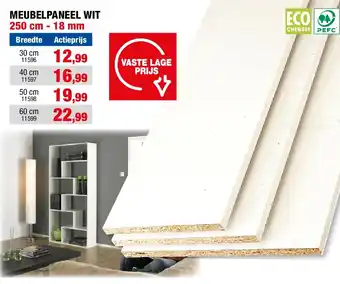 Hubo MEUBELPANEEL WIT aanbieding