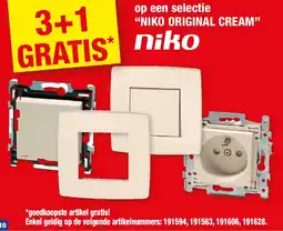 Hubo “NIKO ORIGINAL CREAM” aanbieding