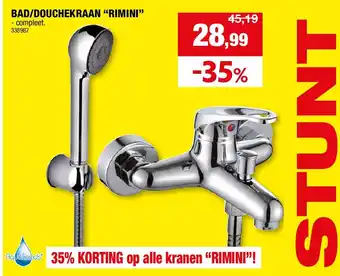 Hubo AD/DOUCHEKRAAN “RIMINI” aanbieding