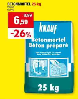 Hubo BETONMORTEL 25 kg aanbieding