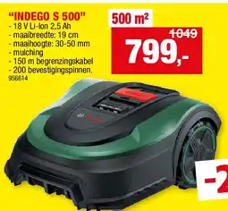 Hubo “INDEGO S 500” aanbieding