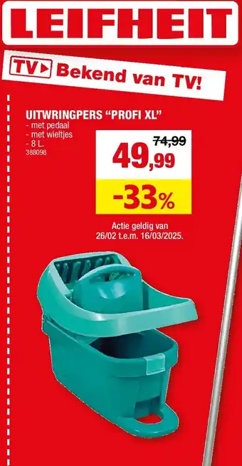 Hubo UITWRINGPERS “PROFI XL” aanbieding