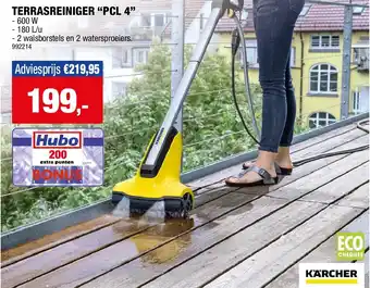 Hubo TERRASREINIGER “PCL 4” aanbieding