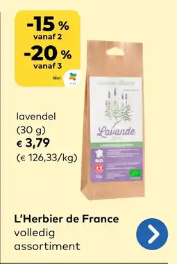 Bio Planet L'Herbier de France Lavande aanbieding