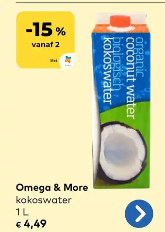 Bio Planet Omega & More kokoswater aanbieding