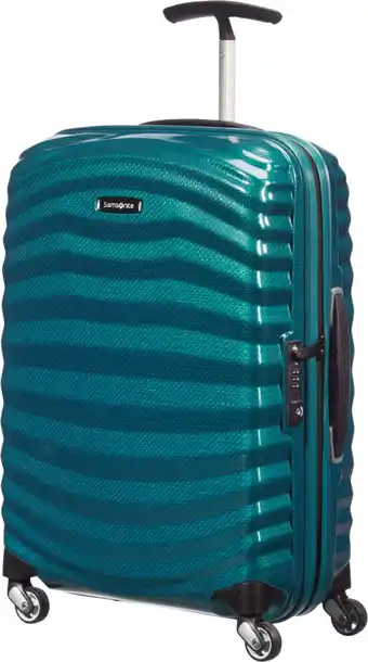 Coolblue Samsonite Lite-Shock Spinner 55cm Petrol Blue aanbieding