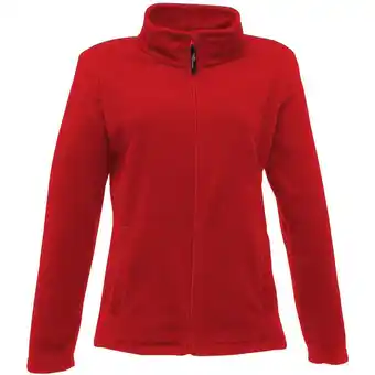 Decathlon Dames FullZip 210 Series Microfleece Vest (Rood) aanbieding