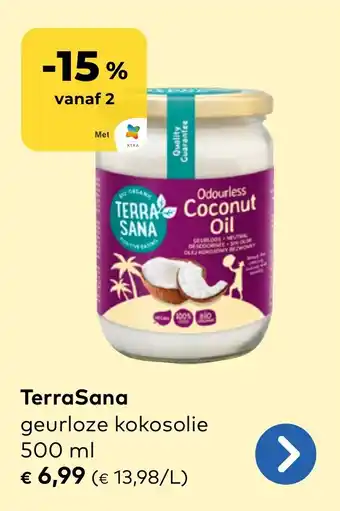 Bio Planet TerraSana geurloze kokosolie aanbieding