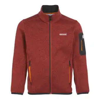 Decathlon Kinder/Kinder Newhill Fleece Jas (Roodoker/Zwart) aanbieding