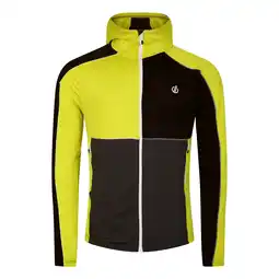 Decathlon Heren Assimilate Core Stretch Hooded Midlayer (Neon Spring/Zwart) aanbieding