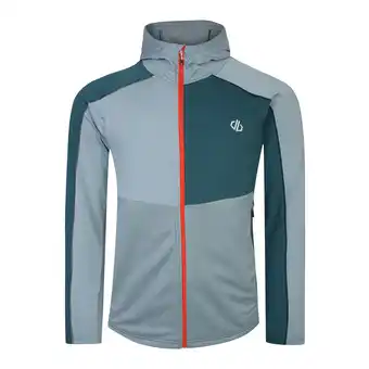 Decathlon Heren Assimilate Core Stretch Hooded Midlayer (Groen mediterraan/leisteen) aanbieding