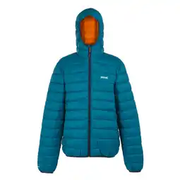 Decathlon Heren Marizion gewatteerde jas met capuchon (Marokkaans Blauw/Vos) aanbieding