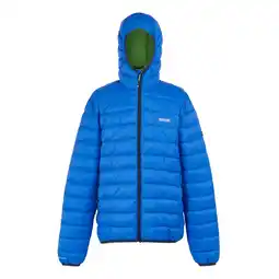 Decathlon Heren Marizion gewatteerde jas met capuchon (Olympisch Blauw/Groen Flash) aanbieding