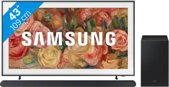 Coolblue Samsung The Frame 43LS03D (2024) + Samsung HW-S700D Noir aanbieding