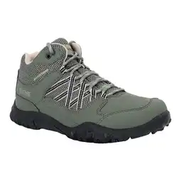 Decathlon Vrouwen/dames Edgepoint Waterdichte Wandelschoenen (Klavertjevier/Witte peper) aanbieding