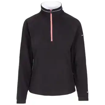 Decathlon Dames Skylar Fleece Top (Zwart/Wit) aanbieding