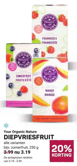 Ekoplaza Your organic nature diepvriesfruit aanbieding