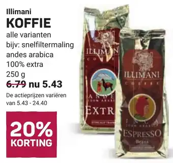 Ekoplaza Illimani koffie aanbieding