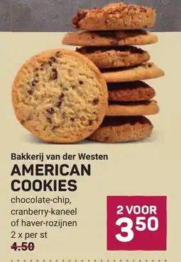 Ekoplaza Bakkerij van der westen american cookies aanbieding