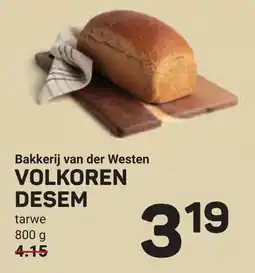 Ekoplaza Bakkerij van der westen volkoren aanbieding