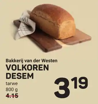 Ekoplaza Bakkerij van der westen volkoren aanbieding