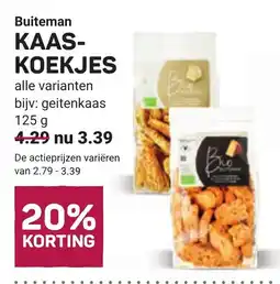 Ekoplaza Buiteman kaas koekjes aanbieding