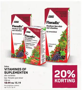 Ekoplaza Salus vitamines of suplementen aanbieding