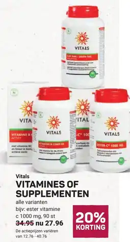 Ekoplaza Vitals vitamines of supplementen aanbieding