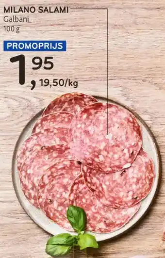 Alvo Milano Salami Galbani aanbieding