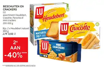 Alvo Beschuiten en crackers LU aanbieding