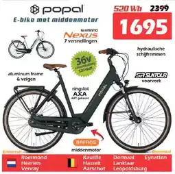 iTEK Popal E-bike met Middenmotor aanbieding