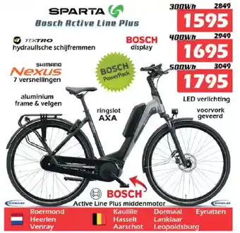 iTEK Sparta Bosch Active Line Plus aanbieding