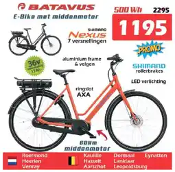 iTEK Batavus E-Bike met middenmotor aanbieding