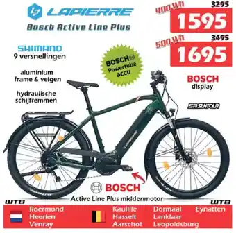 iTEK Lapierre Bosch Active Lino Plus aanbieding