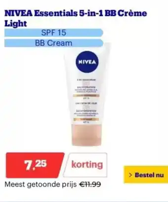 Bol.com NIVEA Essentials 5-in-1 BB Crème Light aanbieding