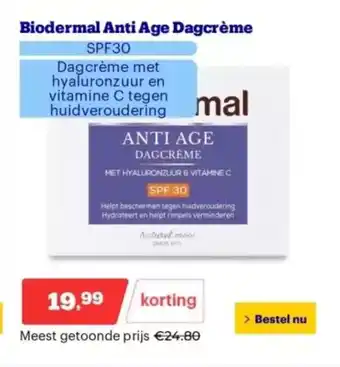 Bol.com Biodermal Anti Age Dagcrème aanbieding