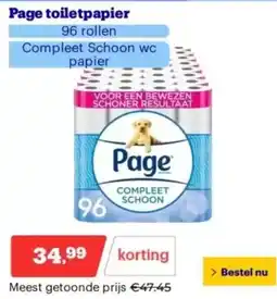 Bol.com Page toiletpapier aanbieding