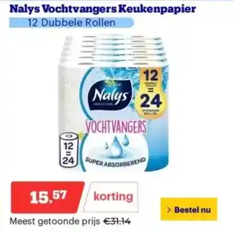 Bol.com Nalys vochtvangers keukenpapier aanbieding