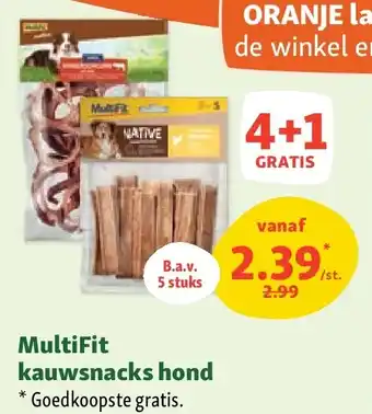 Maxi Zoo MultiFit kauwsnacks hond aanbieding