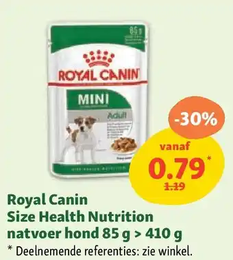 Maxi Zoo Royal Canin Size Health Nutrition natvoer hond 85 g > 410 g aanbieding