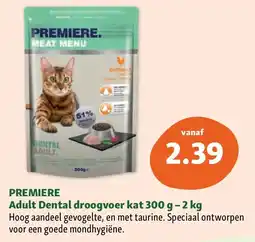 Maxi Zoo PREMIERE Adult Dental droogvoer kat 300 g – 2 kg aanbieding