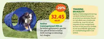 Maxi Zoo AniOne trainingstunnel 250 cm aanbieding