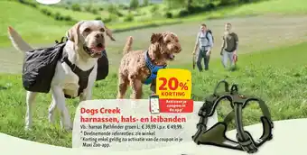 Maxi Zoo Dogs Creek harnassen, hals- en leibanden aanbieding